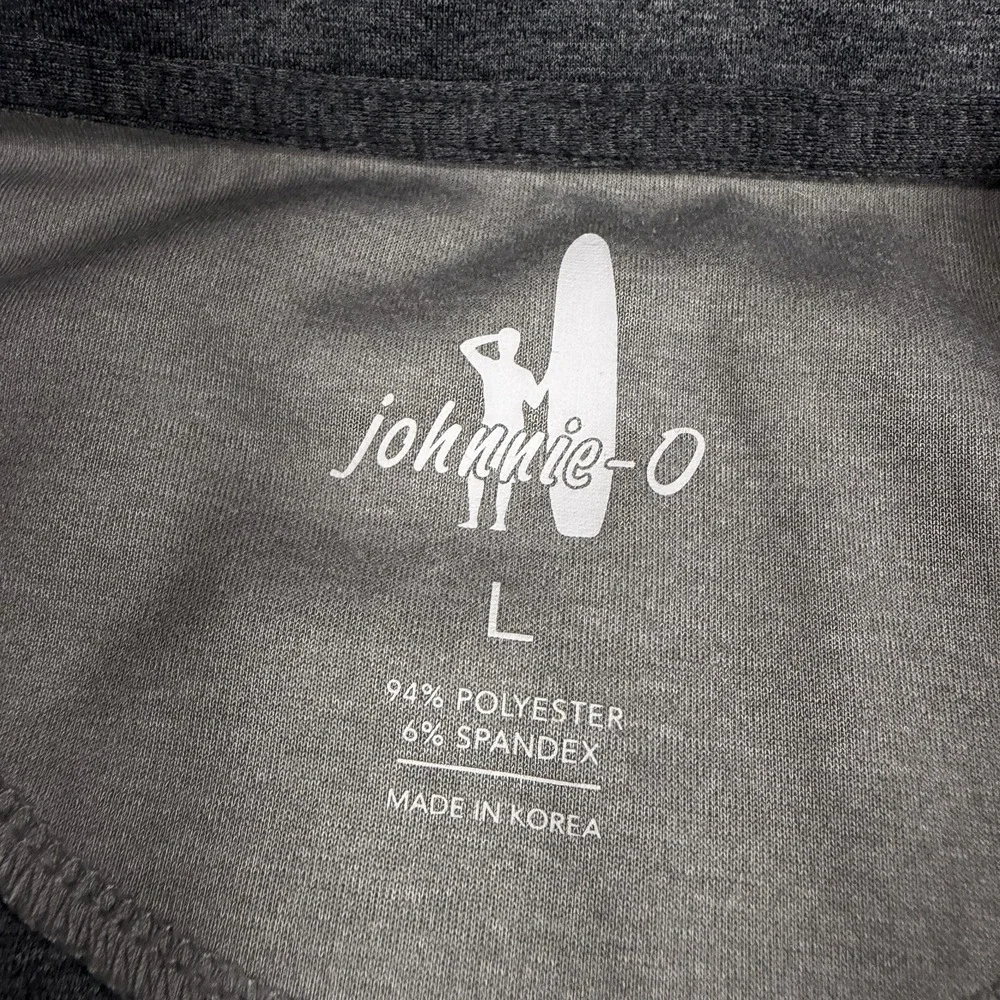 Johnnie O Olympic Club Golf Vest Mens Large Gray Denny Performance PGA